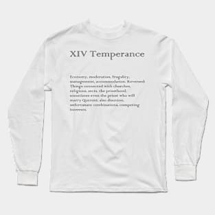 Temperance Tarot Arcana meaning Long Sleeve T-Shirt